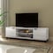 Flash Furniture 70 Gray TV Stand with Shelves and Storage ZG-129-70-GY-GG - alternate 1